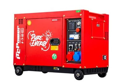 ITCPower 8000D-T RED EDITION Generador Diésel Full Power 7,9 KVA