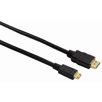 Hama High Speed HDMI™-kabel (mannelijk type A - type C-stekker (mini), ethernet, 2 m) zwart