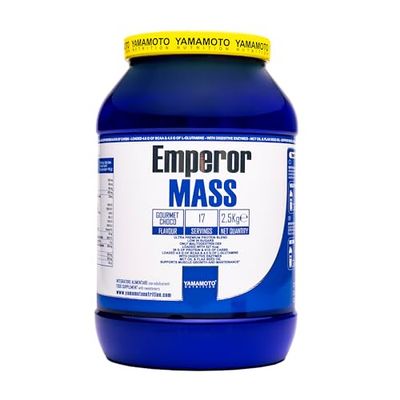 YAMAMOTO NUTRITION Emperor MASS 2.5 kg, Préparation pour Boisson de Protéines et de Glucides pour les Athlètes, Gain de Masse Musculaire et de Poids, Saveur Chocolat