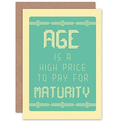 Wee Blue Coo BIRTHDAY AGE PRICE MATURITY HUMOUR FUN ART GREETINGS GREETING CARD GIFT