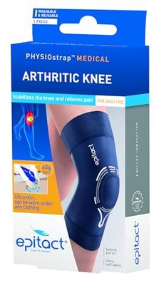 Epitact Physiostrap Knee Support for Arthritis. Comfortable Medical knee brace, arthritis, ligament damage and other knee syndromes, fits either left or right knee