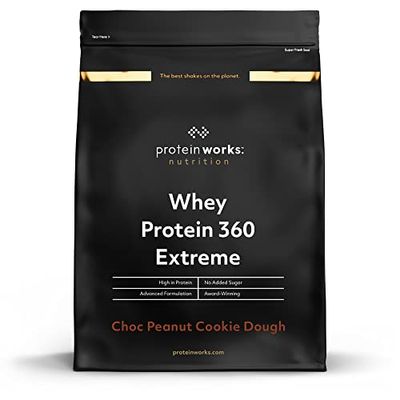 Protein Works - Protéine Whey 360 Extrême | Premium Whey Shake | Apport protéinés | Protéines haut de gamme | 68 Servings | Cookies Choco-Cacahuète | 2.4kg