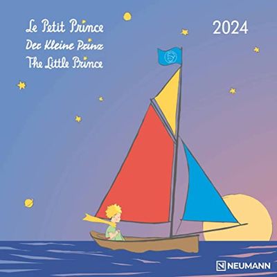 The Little Prince 2024 - Wall Calendar - Brochure Calendar - 30 x 30-30 x 60 cm Open - Children's Calendar - Illustrations: Le Petit Prince