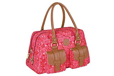 Casual Baby skötväska babyväska klinikväska snygg väska mamma inklusive sköttillbehör/vintage mero väska, paisley rosa