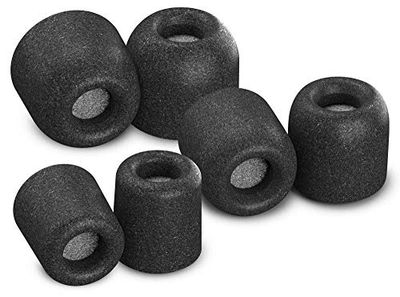 Comply TX-100 - Isolamento com cancelamento de ruído para auriculares com espuma de memória (tamanhos S/M/L, 3 pares), preto