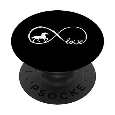 PopSockets Amante del cavallo Amore Cavalli Ragazze Ragazzo Donne Equestre Ferro di cavallo PopGrip Intercambiabile