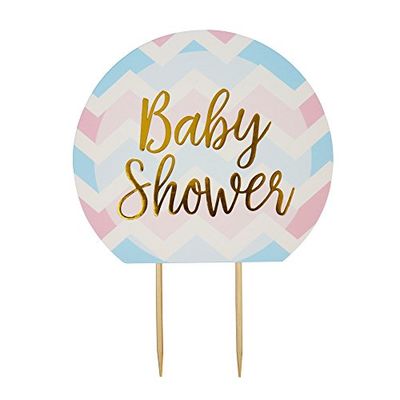 Neviti Modello Works Cake Topper Baby Shower, Multicolore