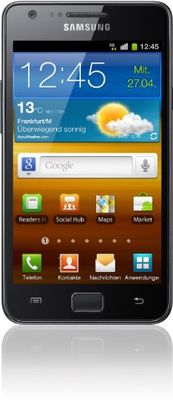 Samsung Galaxy S II Quad-Band Smartphone/HSDPA Bluetooth Android i9100G Black