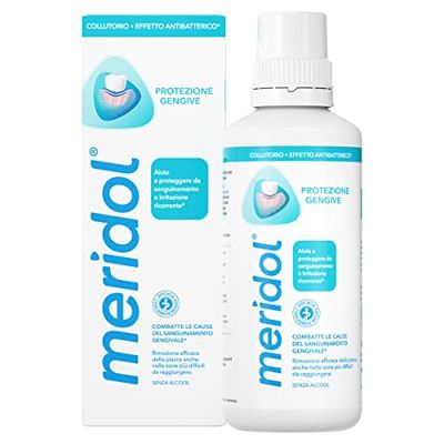 meridol Collutorio Protezione Gengive 400ml I Combatte il sanguinamento e l'infiammazione gengivale* |Protegge dalle recidive*| Effetto antibatterico*| Non macchia I 0% Alcohol