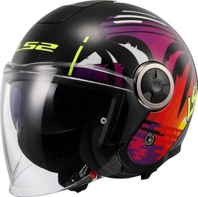 LS2, Casque Moto Jet Classy Palm Black, M