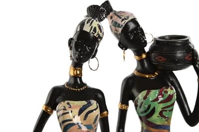 FIGURA RESINA 10X7,5X38,5 AFRICANA 2 SURT