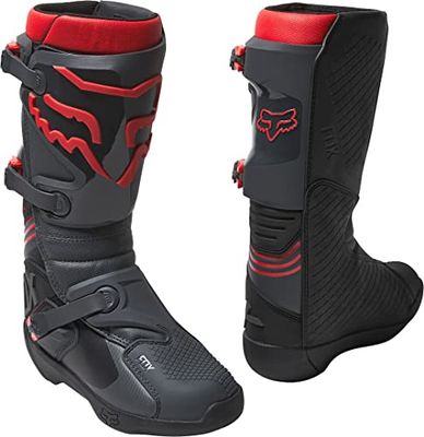 Fox Racing Herr Comp Motocross Boot, Svart, rött - 48 EU