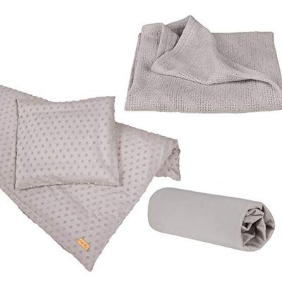 Roba 227S04T3 cadeauset baby knuffelen en spelen, grijs