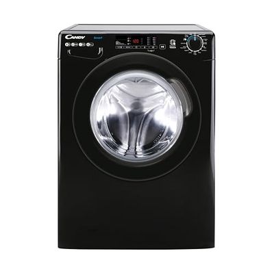 Candy CS148TWBB4/1-80 8kg Freestanding Washing Machine with 1400 rpm - Black - B Rated