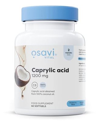 Osavi Caprylic Acid, 1200mg - 60 softgels