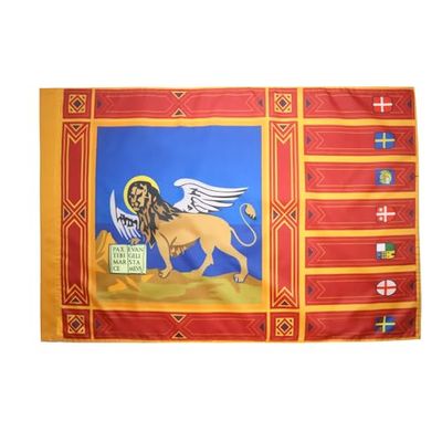 Veneto Vlag 90x60 cm voor een paal - Italië - Italiaanse Regio vlaggen 60 x 90 cm - Banner 2x3 ft met gat - AZ FLAG