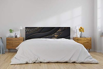 Oedim 100 x 60 cm, pvc-bed, patroon, zwart en goud, verkrijgbaar in verschillende maten, licht, elegant, robuust en zuinig, kleuren