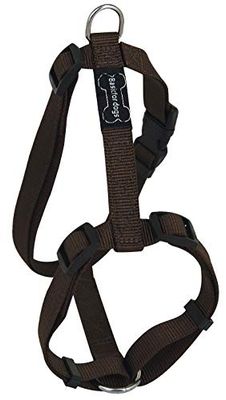 Wouapy Harnais pour Chien Basic Line, Collier Marron De 44/65 Cm pour Chien Brun