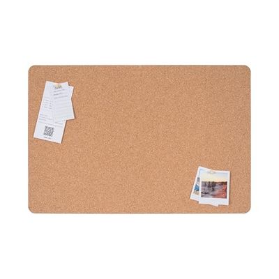 Bi-Office Eco Tableau en liège sans cadre, liège double face et liège avec EVA noir, rectangulaire 60 x 40 cm