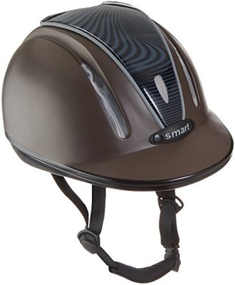 PFIFF 744681, Casco da Equitazione. Donna, Marrone/Nero, 56-59 cm