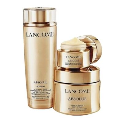 Lancome Abosule Set: Toning Lotion 50ml + Soft Cream 60ml + Eye Cream 20ml