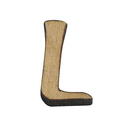 RAYHER 6217100 Wooden Alphabet, 20 mm, L