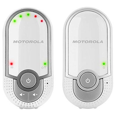 Motorola MBP 11 - Digitale draadloze babyfoon, met DECT-technologie voor audiobewaking, eco-modus en riemclip - Wit