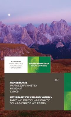 Parco naturale Sciliar - Catinaccio. Carta topografica per escursionisti in scala 1:25.000. Ediz. italiana, inglese e tedesca: Tabacco Wanderkarte