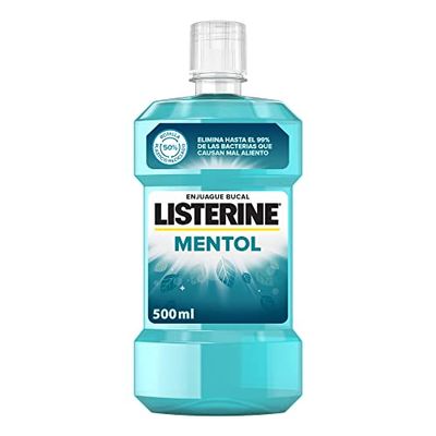 Listerine Enjuague Cool Mint, Sabor Normal, Blanco, 500 ml