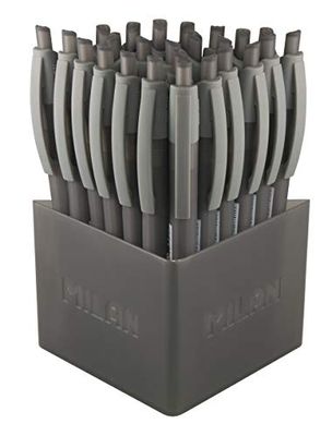 Milan Dry Gel - Caja de 25 bolígrafos de punta redonda