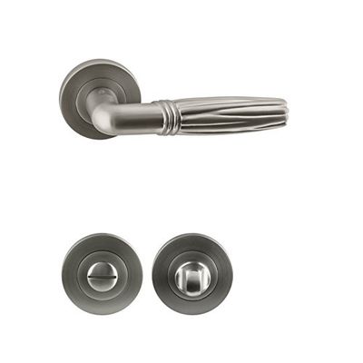 Oro & Oro Pisa – Coppia di maniglie Imbottitura WC nichel opaco