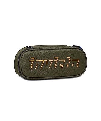Invicta Uchwyt na długopisy, LIP PENCIL BAG, Zielony, Wewnętrzna kieszeń na zamek błyskawiczny, Logo sitodruku, Szkoła Długopis, Zielony, DIMENSIONI: 22x9x5,5 cm, szkoła