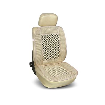 Bottari 12302 12302 Encosto de assento carro Califórnia com bolas de madeira - com função de massagem, cor bege