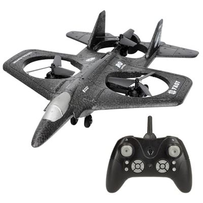 ColorBaby Speed & Go Drone aereo da combattimento radiocomandato, luce, 80 m, Tempo di volo 6 min, Regolazione direzione, 2.4 GH.z, Rotazione di 360 gradi, Auto Return, Aerei da combattimento, RC,