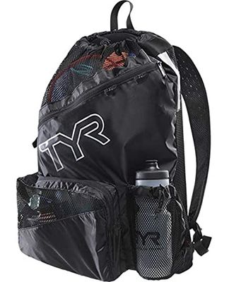 TYR Elite Team Mesh Rugzak, zwart, één maat