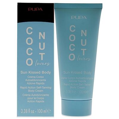 PUPA Milano Coconut Lovers Sun Kissed Body - Innehåller Shea Butter med mjukgörande, fuktgivande och regenererande egenskaper - ger naturliga, även solbränd till hud - 3,38 oz självgarvning