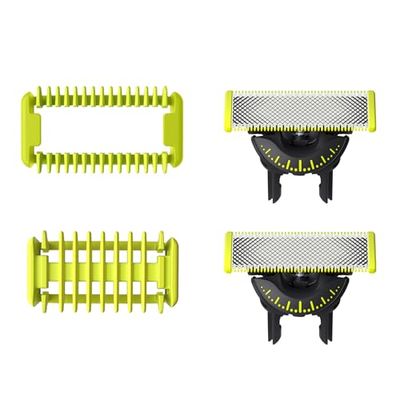 Philips Authentic OneBlade 360 Replacement Blades for Face/Body Kit, For OneBlade Electric Shaver and Trimmer, Model QP624/50