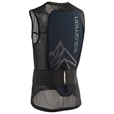 Salomon FLEXCELL PRO VEST unisex bakskydd med andningsbart nät och flexcell 4D för alpin skidåkning