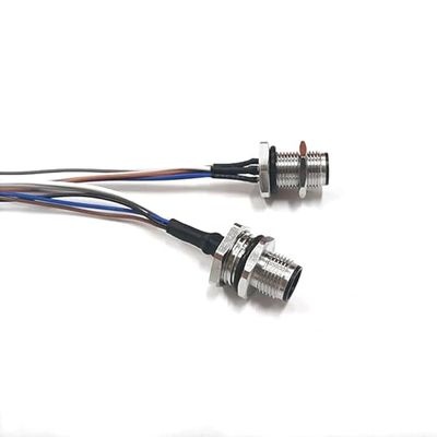 M12 Panel Mount 8P Male Flying Leads