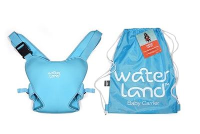 WaterLand Babybärare innovativ bärstol för vatten och land – vattentät bröstrem för småbarn med justerbara remmar, lätt bärstol för pool och strand