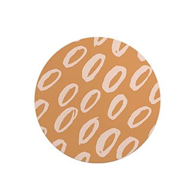 Questo Casa, Rund musmatta med digitalt tryck, halkfri baksida, för kontor och hem, diameter: 22 cm