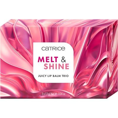 Catrice Cosmetics Melt et Shine Juicy Lip Balm Trio trio de baumes à lèvres, sensation de rosée (1.3g)