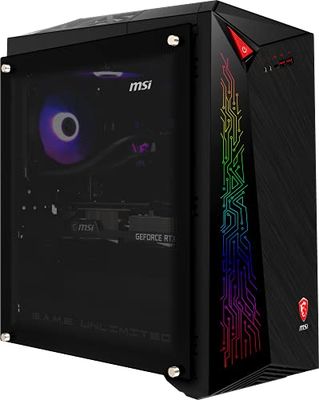 MSI MEG Infinitive X 11TE-1296UK Gaming PC - Intel Core i9-11900KF CPU, RTX 3070 Ti GPU, 32GB RAM, 2TB SSD - Gaming Dial, Premium Cooling, Liquid Cooler, 850W 80+ Gold PSU, Wi-Fi 6E - Windows 10