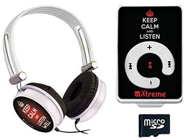 Xtreme 27676 Hoofdtelefoon Audio Keep Clam, klinkstekker 3,5 mm, audiofile, kabel mini USB en 8 GB geheugen