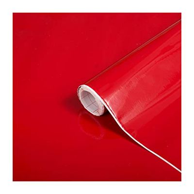 d-c-fix vinil adesivo móveis sinal vermelho unicolor mate autocolante impermeável decorativo para cozinha, armário, porta, mesa papel de parede forrar rolo lâminas 67,5 cm x 2 m