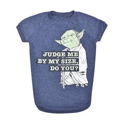 Star Wars for Pets Judge Me by My Size Do You ? T-Shirt pour Chien Star Wars for Pets | Taille S | Vêtements et vêtements Doux, Mignons et Confortables pour Chiens, vêtements pour Chiens Mignons