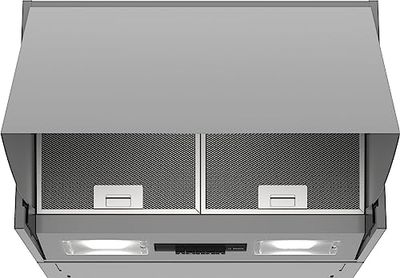 Bosch DEM66AC00 - Hotte escamotable - Série 2 - 3 vitesses d'aspiration - Eclairage LED - 60 cm - 256 W - argent