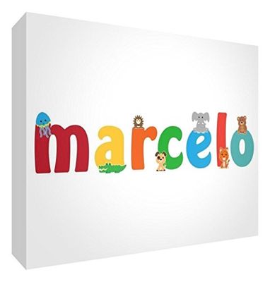 Little Helper LHV-MARCELO-515BLK-15IT Panneau décoratif pour nouveau-né/baptême Idée cadeau 7.4 x 10.5 x 2 cm multicolore