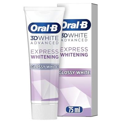 Oral-B 3D White Advanced Toothpaste Express Whitening Glossy White 75ml