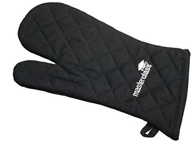 KitchenCraft MCGLOVEBLK Master Class slitstark ugnshandskar, tyg, svart, 33 x 17 x 2 cm